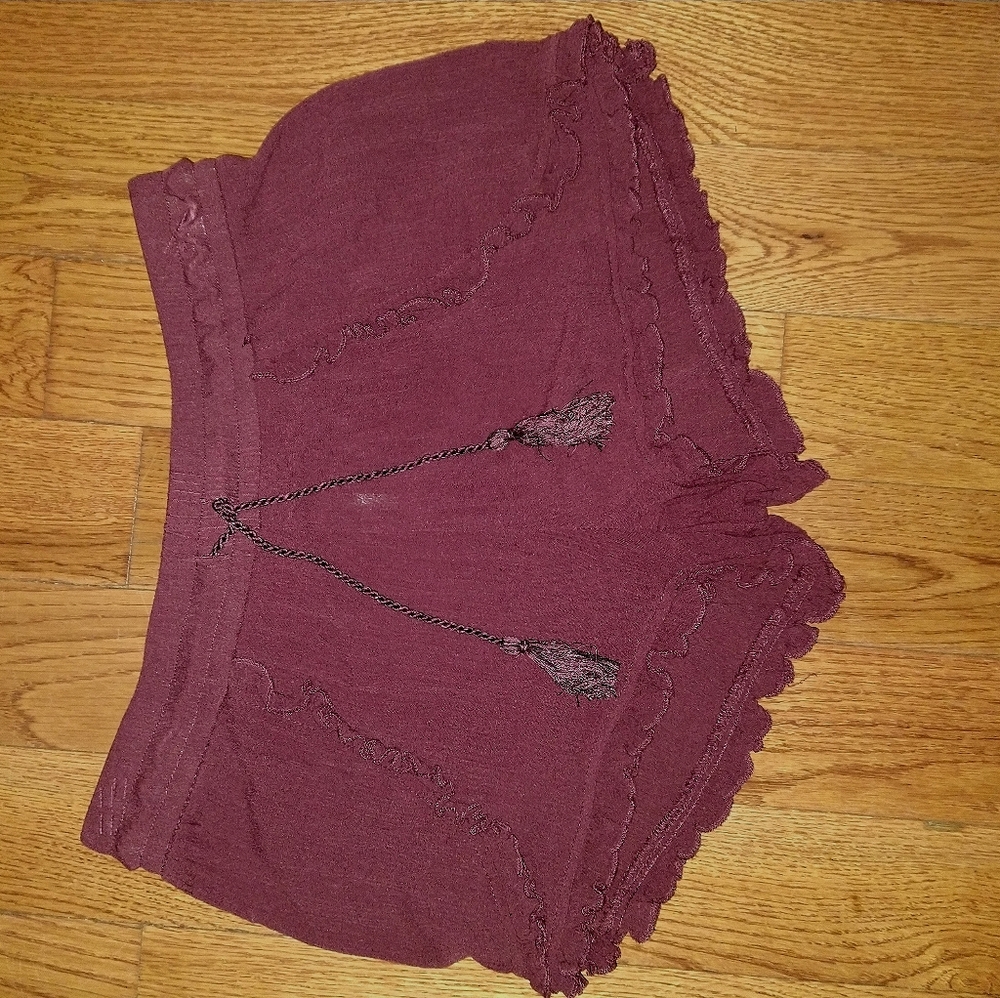 Burgundy Shorts